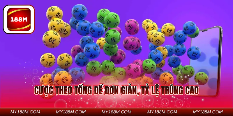 Cược theo tổng đề đơn giản, tỷ lệ trúng cao