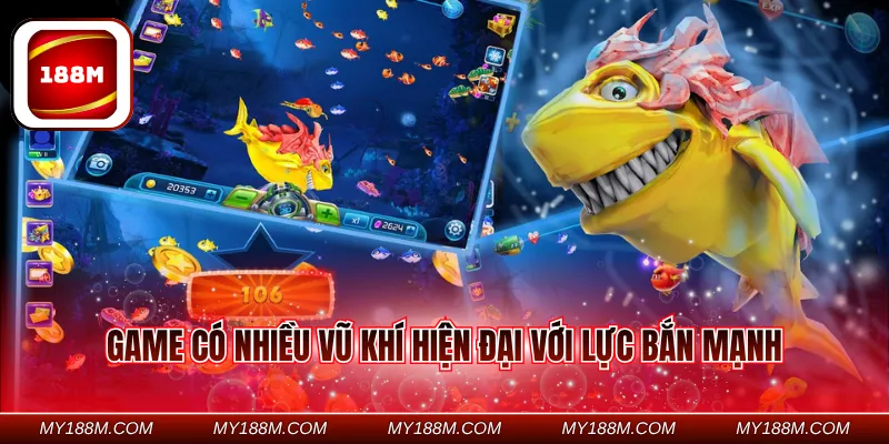 Game có nhiều vũ khí hiện đại với lực bắn mạnh